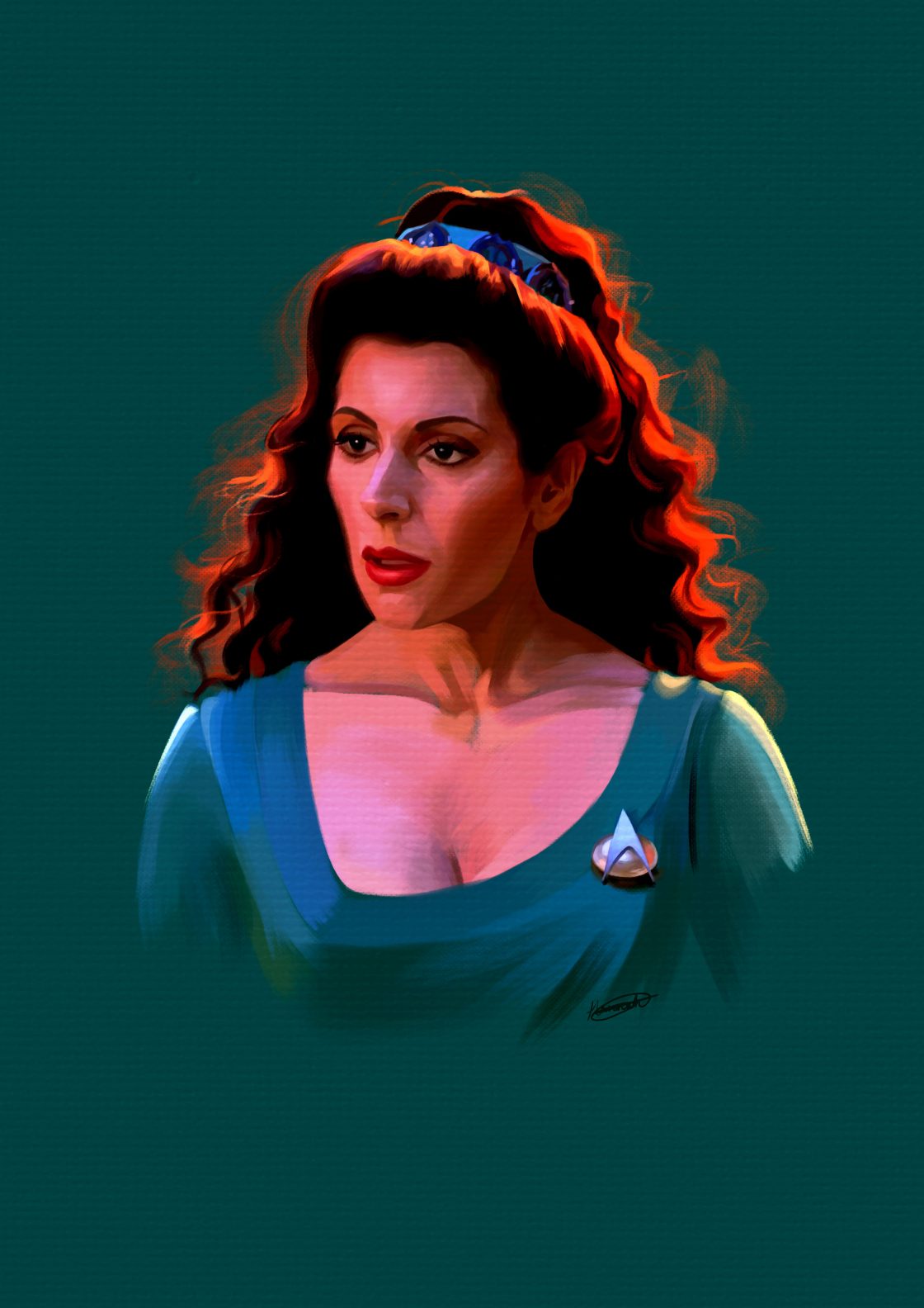 Troi and Picard
